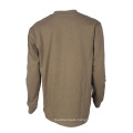 Wholesale Cotton Stand Collar Casual Fr Long Sleeve Henley Shirt